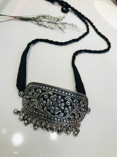 925 Silver Oxidise Choker